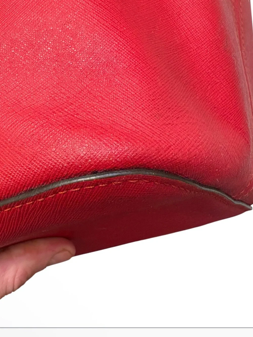 Michael kors red oversize tote business bag
